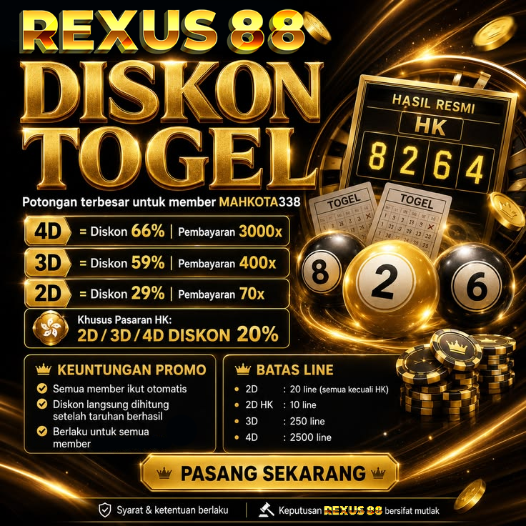 REXUS88 diskon togel HK dan Toto Macau 5D